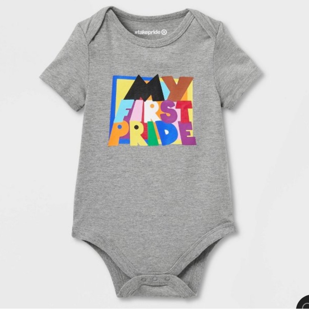 NWT Pride Baby My First Pride Bodysuit -
Heather Gray Newborn
